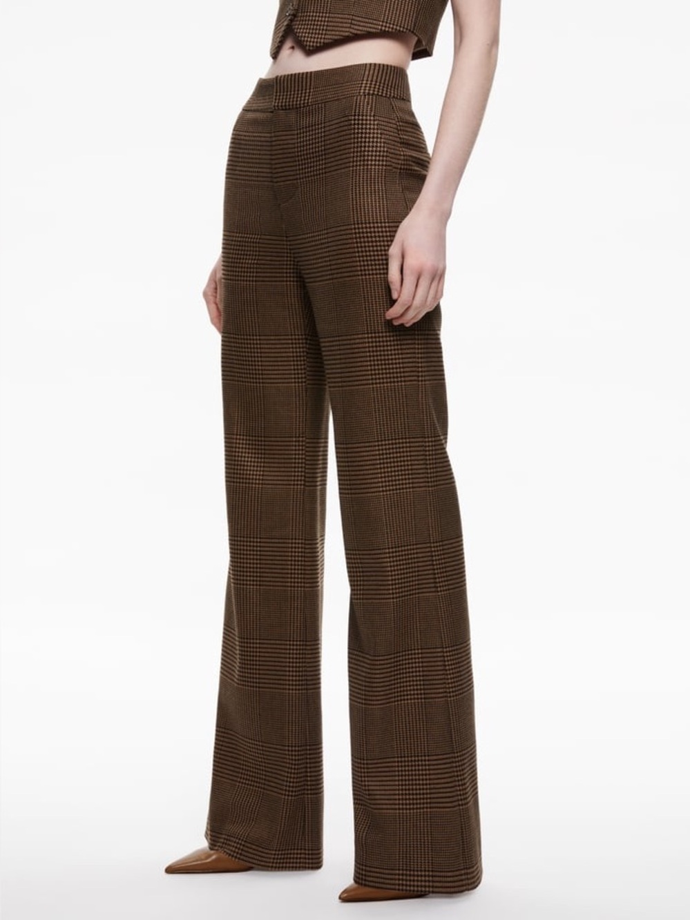 Alice + Olivia Plaid Houndstooth Pants Size 12